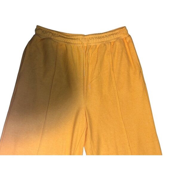 Fashion Nova Yellow Wide-Leg Drawstring Waist Casual Pants Sz 2XL Womens Elastic - Picture 14 of 14